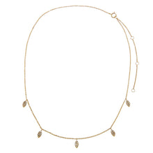  Diamond Pave Dangling Marquise Shaker Necklace 14K - Adina's Jewels