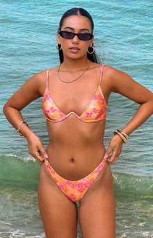 9.0 Swim Bianca Floral Bikini Bottoms | Orange