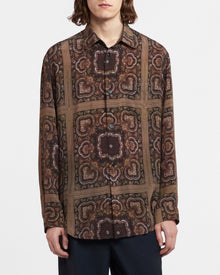 Mens | Sebas Printed Cupro Shirt | Paisley