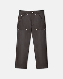 Mens | Quido Regenerated Leather Pants | Coffee Bean