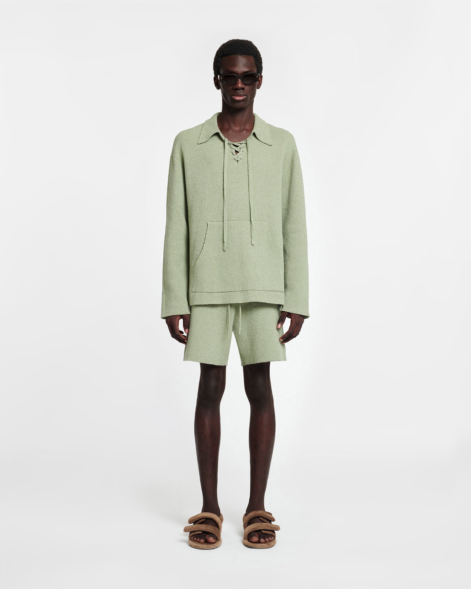 Mens | Walter Terry-Knit Shorts | Faded Sage