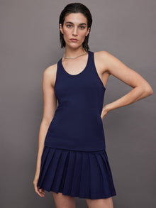 Racer Tailored Terry Tank Top | True Navy