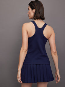 Racer Tailored Terry Tank Top | True Navy