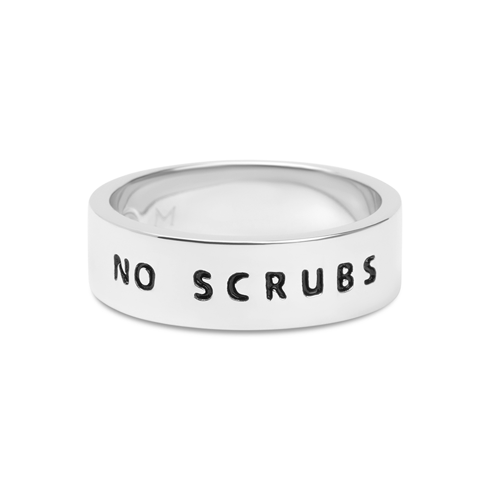 silver no scrubs ring