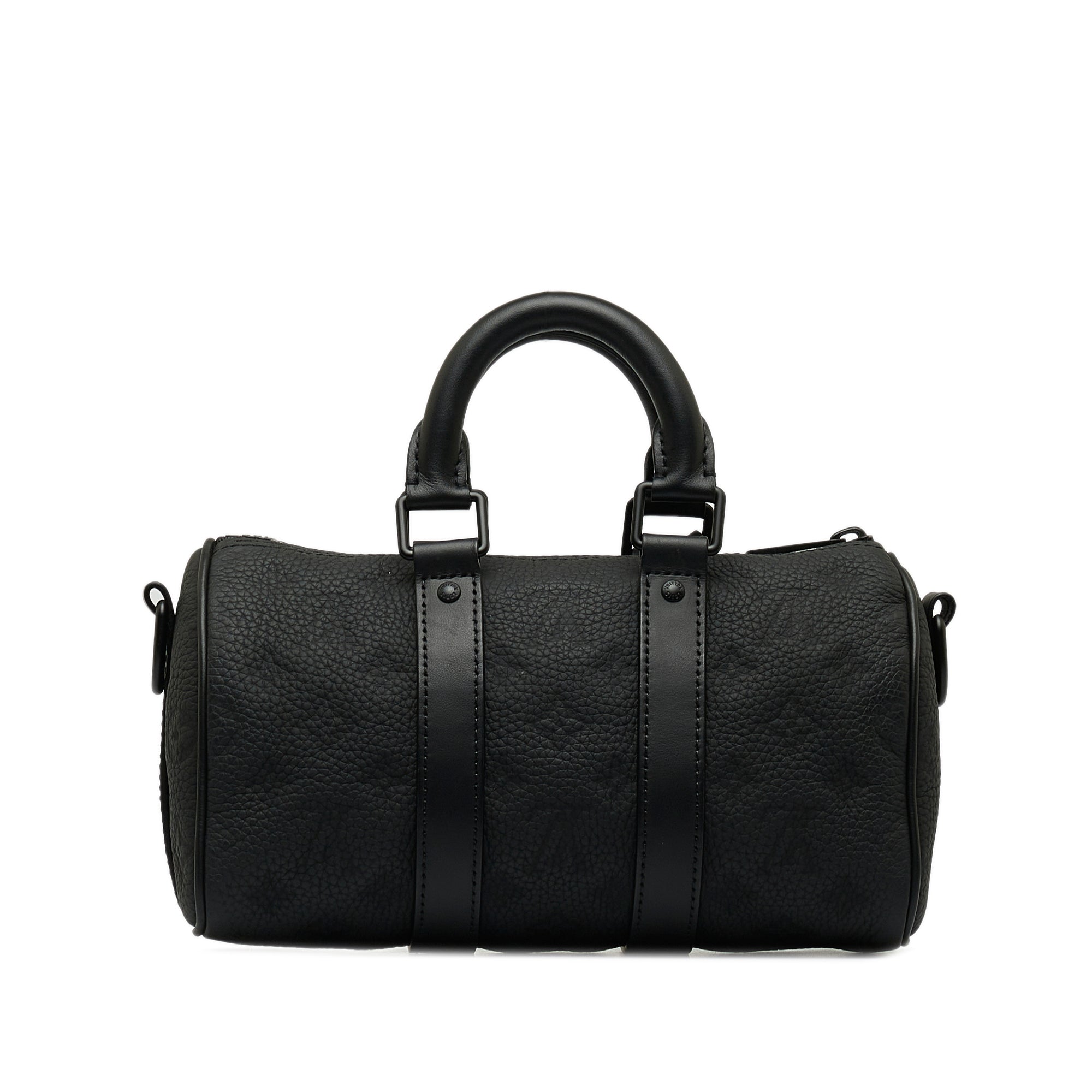 Louis Vuitton Pre-Owned Monogram Taurillon Keepall Bandouliere 25 | Women | Black