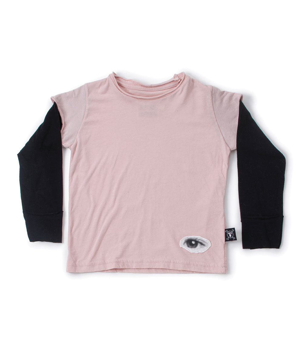 Kid | Tiny Eye Patch Shirt | Powder Pink