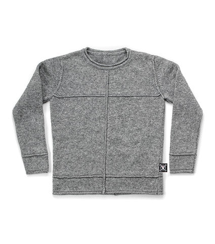 Kid | Quilt Sweater | Heather Grey