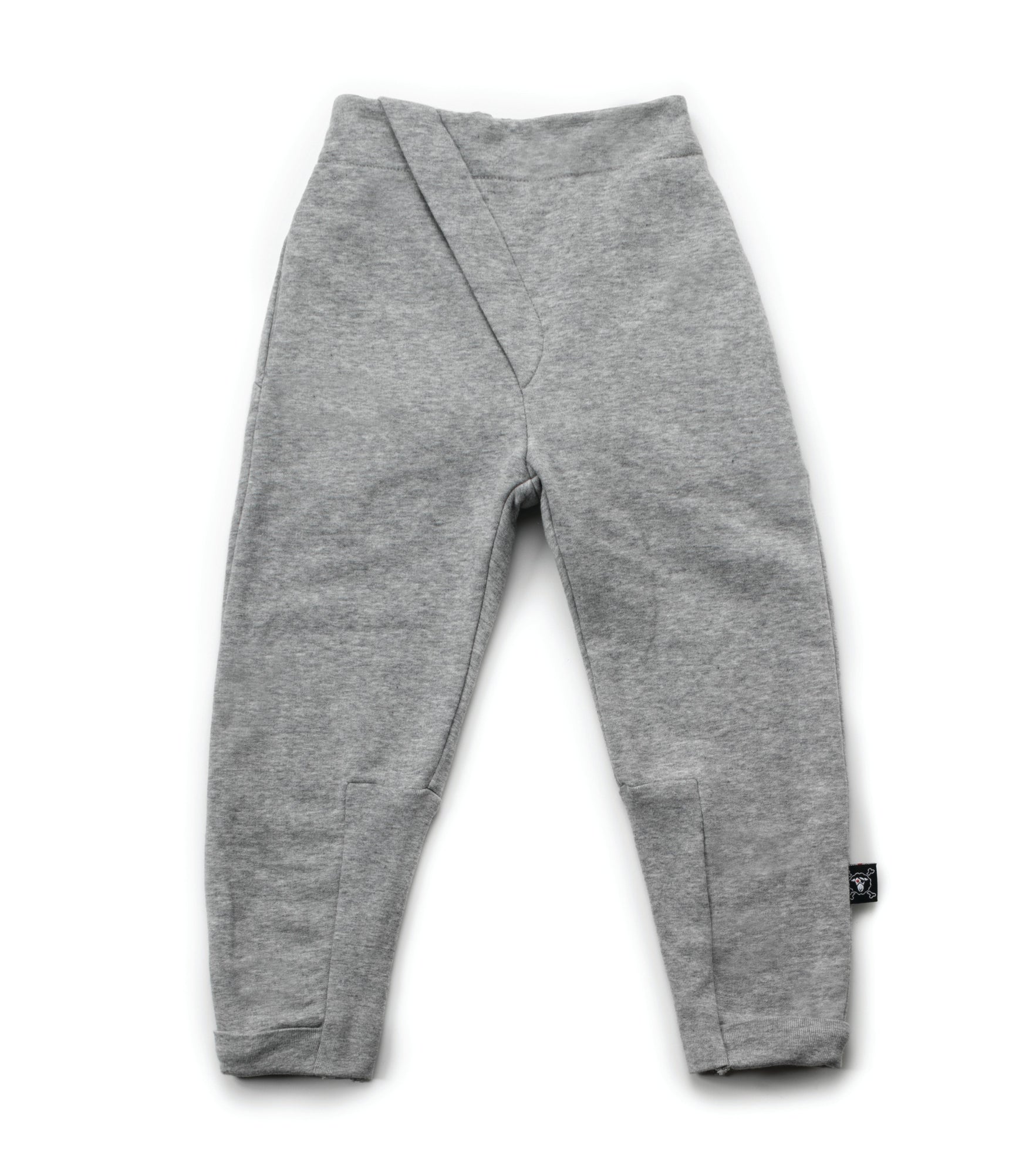 Kid | Side Fold Pants | Heather Grey