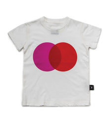 Kid | Colorful Circle T-Shirt | White x Red