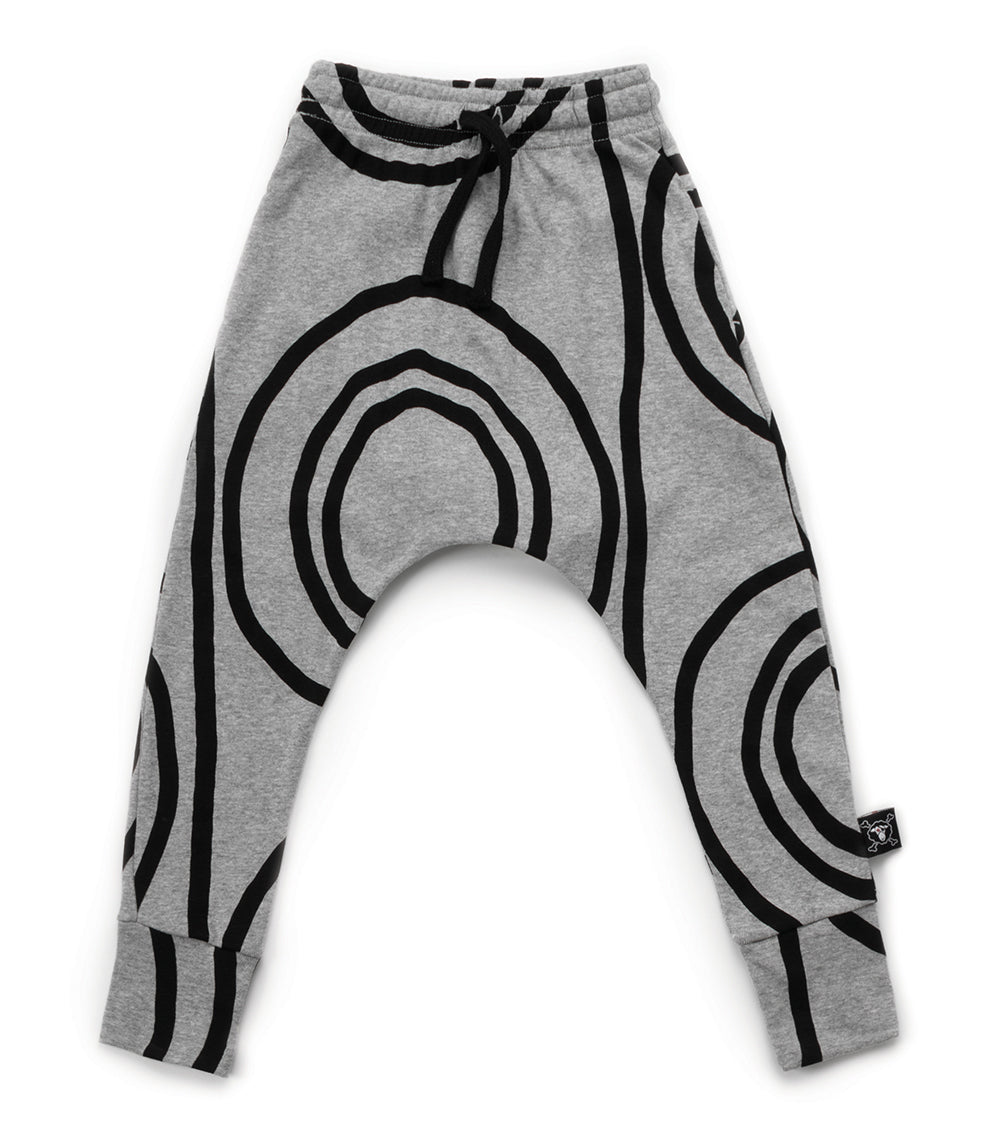 Kid | Light Circle Baggy Pants | Heather Grey