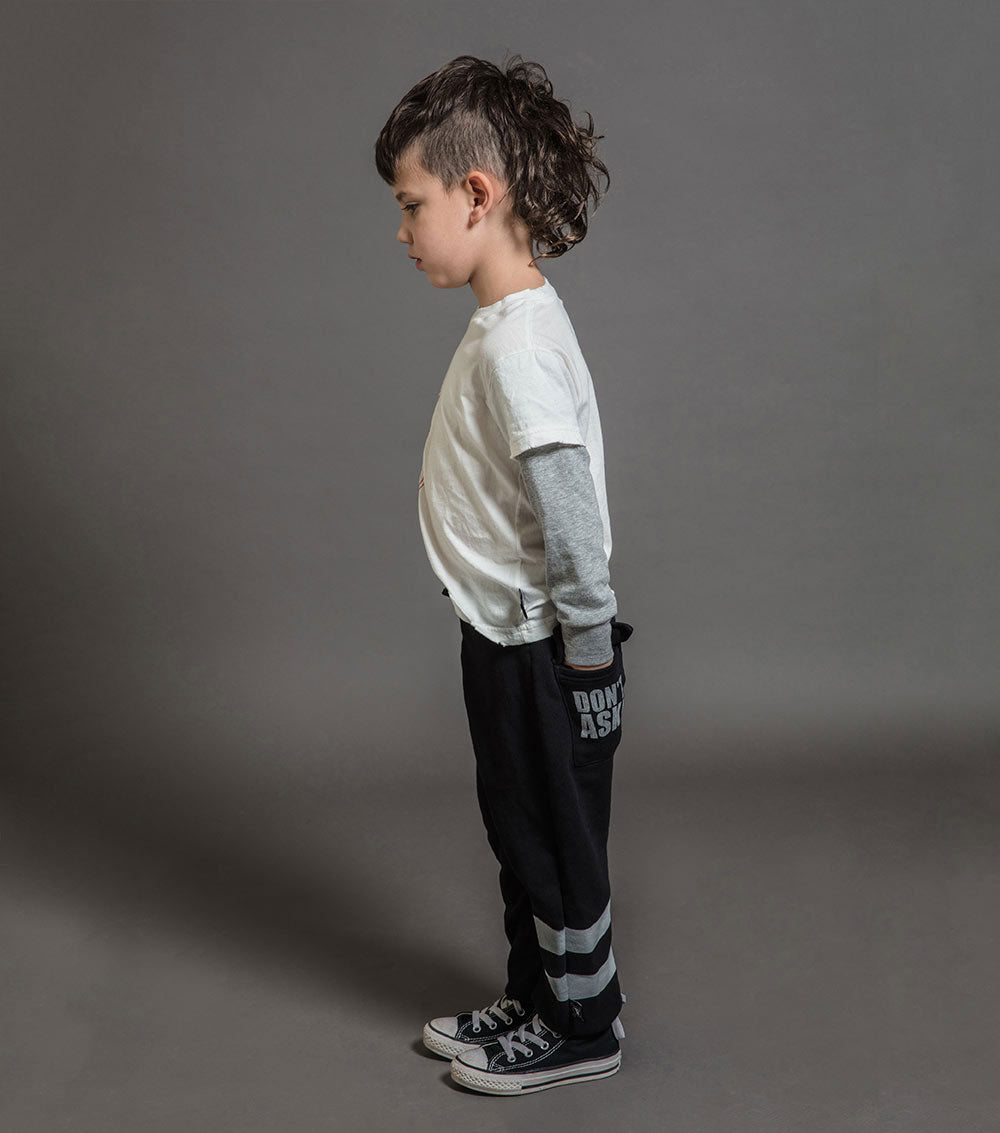 Kid | Cargo Sweatpants | Black