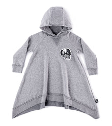 Kid | Hooded Poncho | Heather Grey