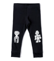 Kid | Tribal Dancers Leggings | Black (V1)