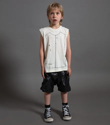 Kid | Sewing Pattern Sleeveless Shirt | Natural