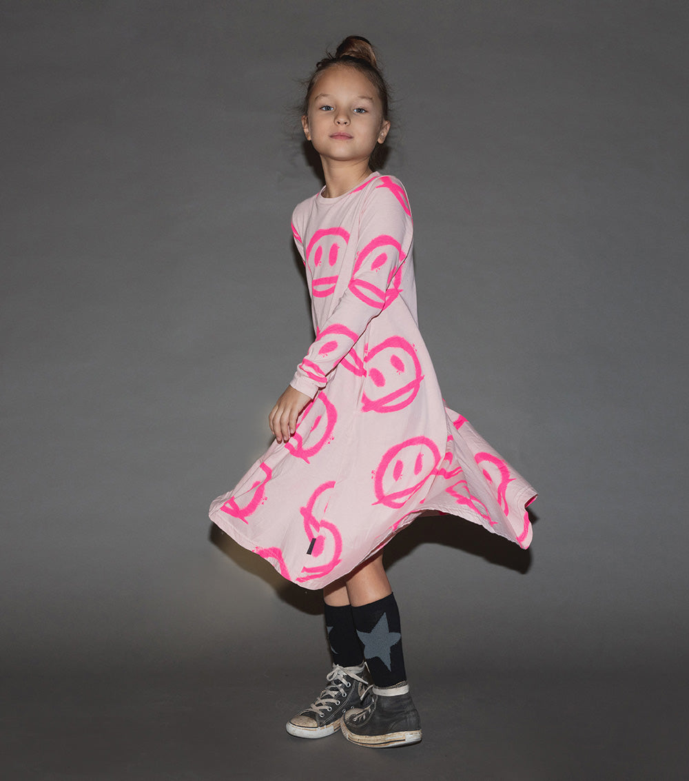 Kid | Sprayed Smiles 360 Dress | Heather Grey