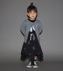 Kid | Voile Star Flowy Skirt | Black