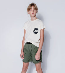 Kid | Airy Ruffled Shorts | Olive