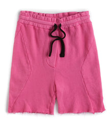 Kid | Solid Sweatshorts | Lava Pink