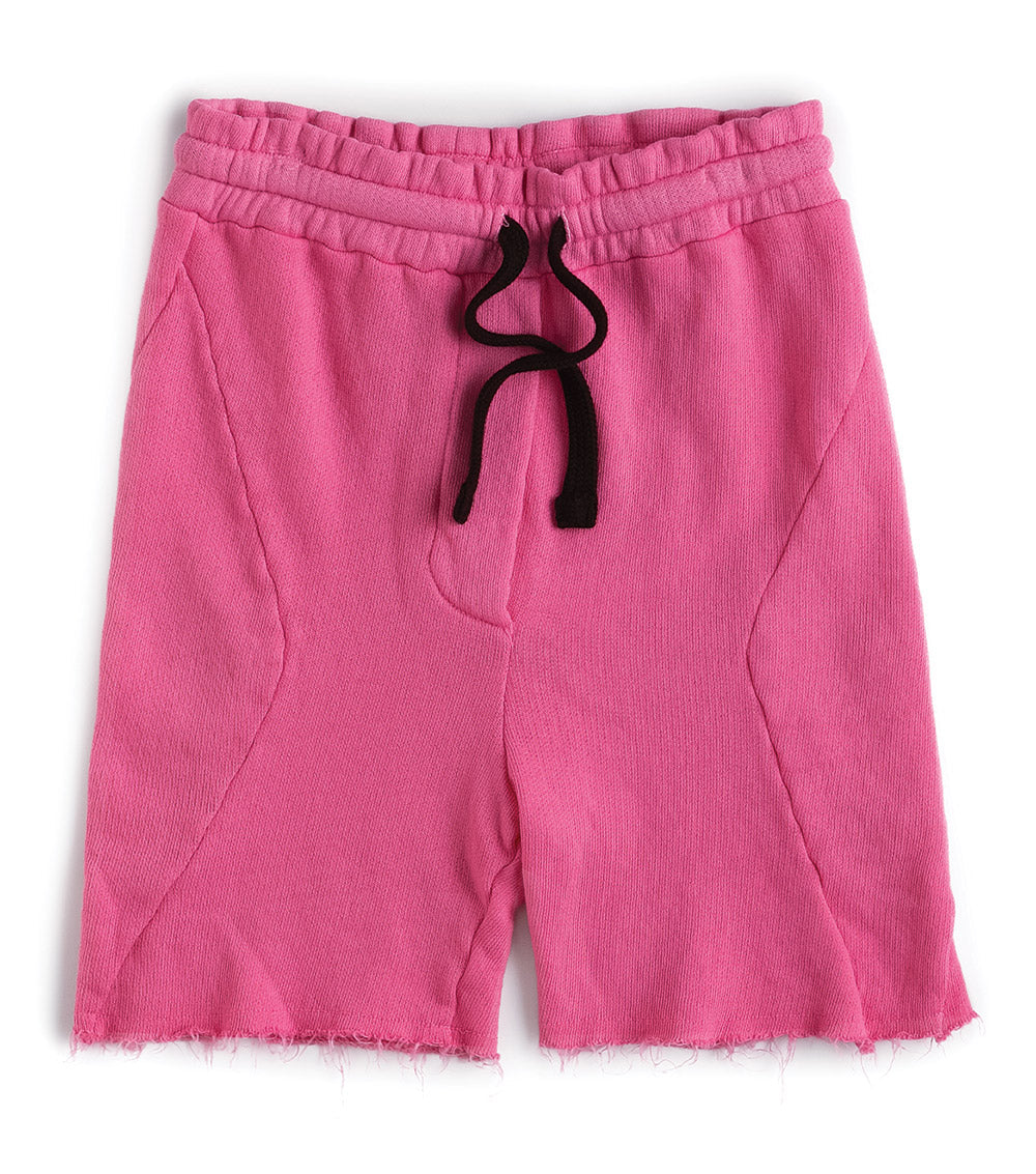 Kid | Solid Sweatshorts | Lava Pink