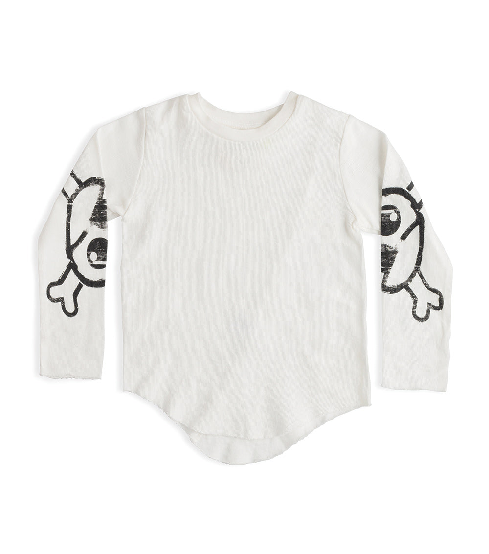 Kid | Peeking Skull Shirt | White