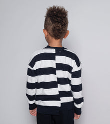 Kid | Mischief Cat Sweatshirt | Stripes