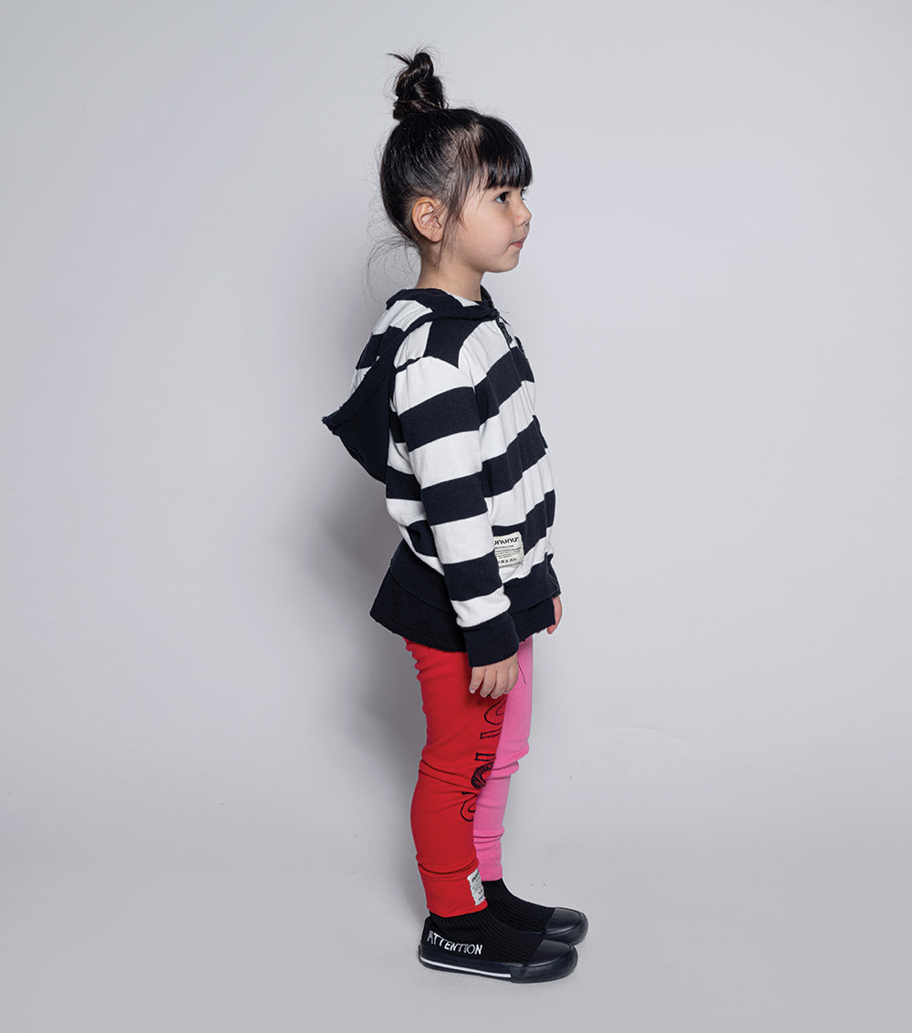 Kid | It Is What It Is Duo Leggings | Hot Pink x Red