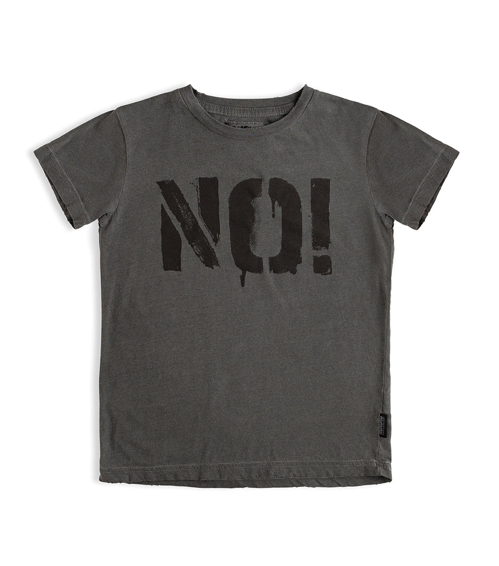 Kid | No! T-Shirt | Vintage Grey