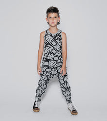 Kid | Light Bandaid Baggy Pants | Ice Grey