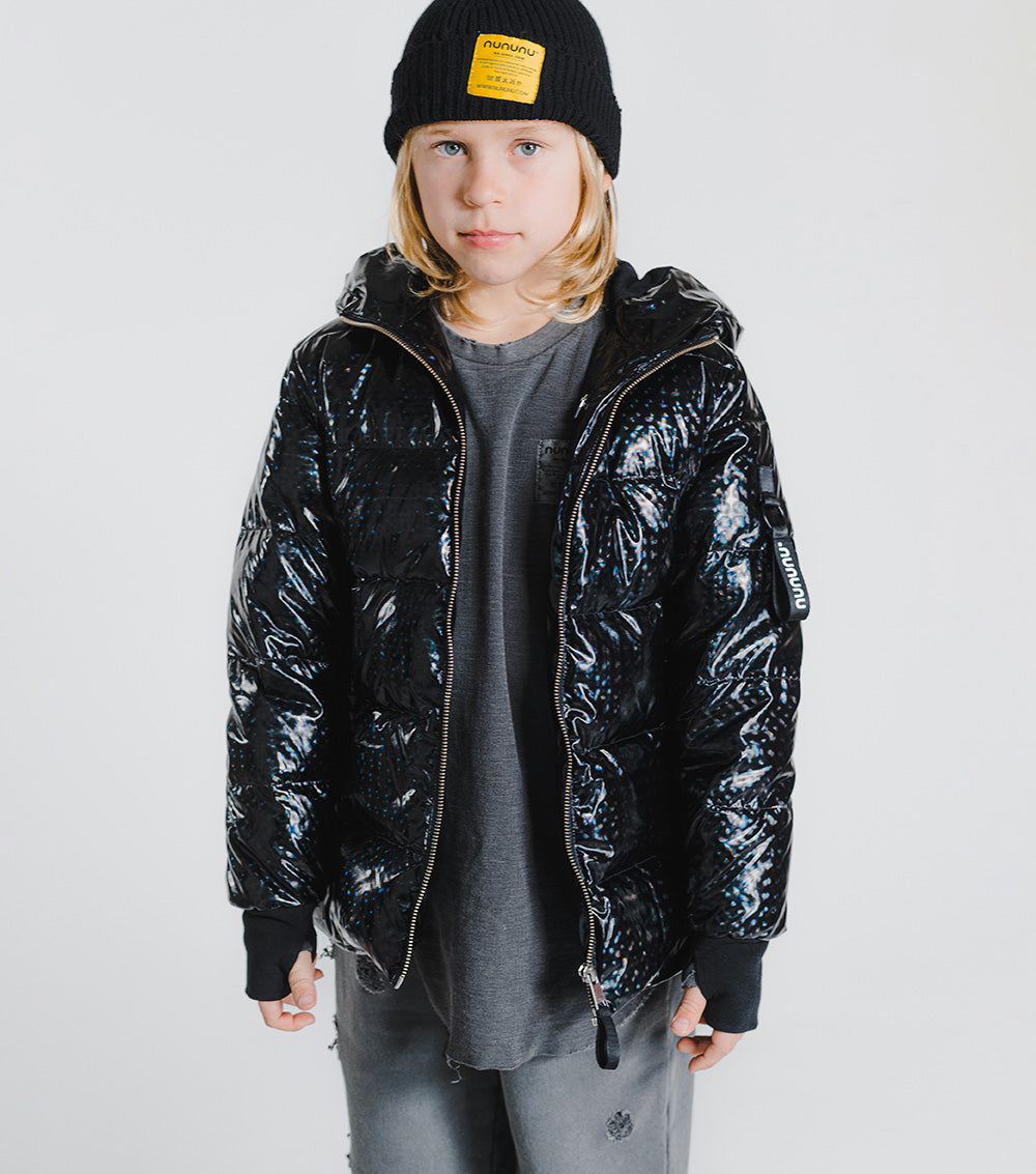 Kid | 3D Down Jacket | Black