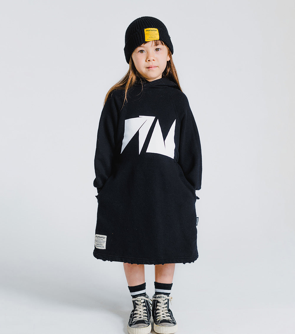 Kid | Nu Hooded Dress | Black