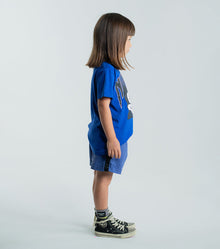 Kid | Side Stripe Shorts | Blue