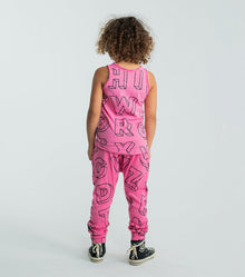 Kid | Light A-Z Baggy Pants | Ice Grey