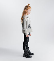 Kid | All Inked Knit Leggings | Black