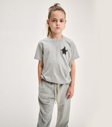 Unisex | Side Splat T-Shirt | Heather Grey