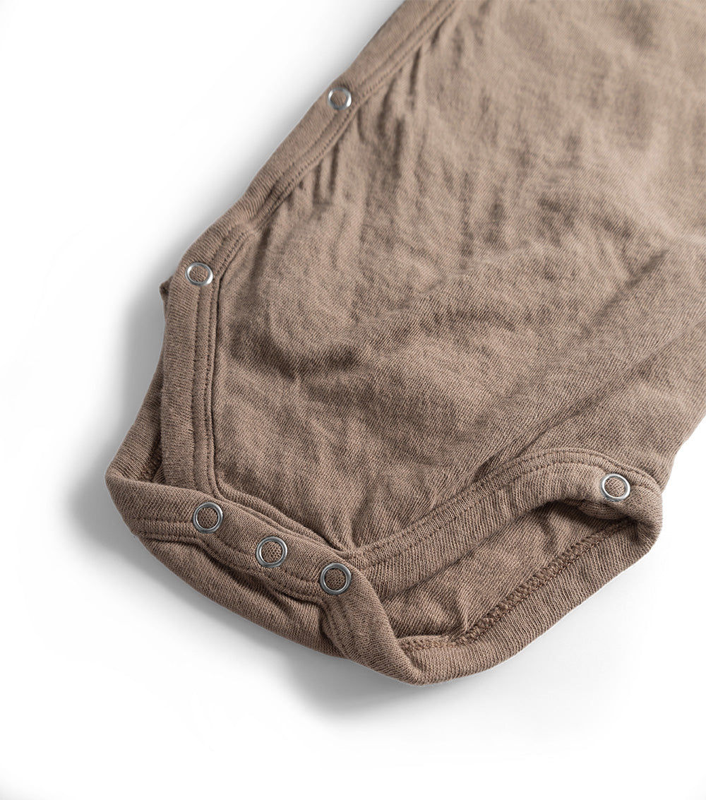 Newborn | Soft Envelope Onesie | Earth Brown