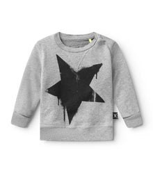 Newborn | Falling Star Sweatshirt | Heather Grey