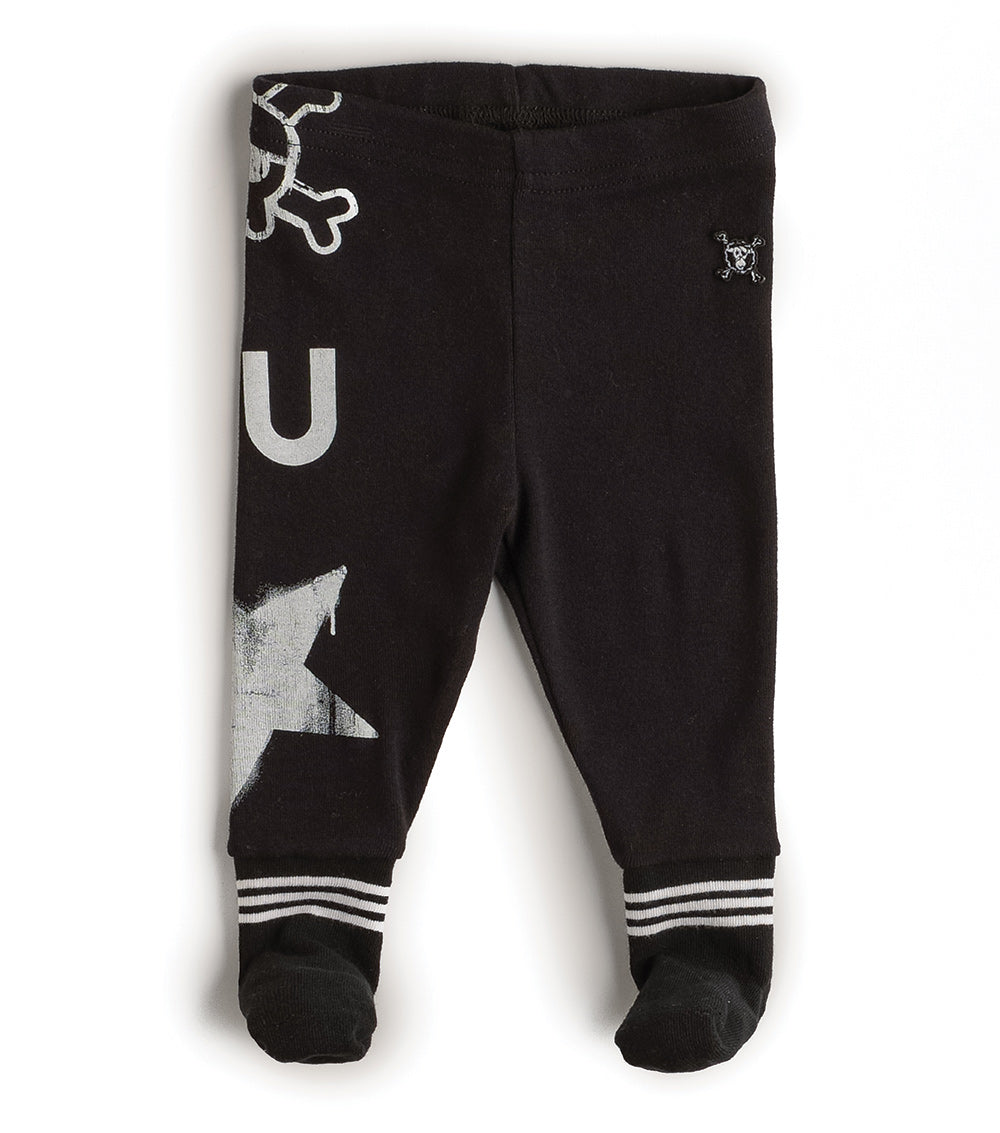 Newborn | Sock Pants | Black