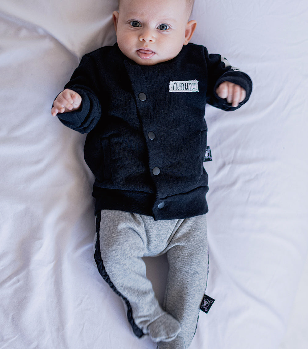 Newborn | Melting Masks Cardigan | Black