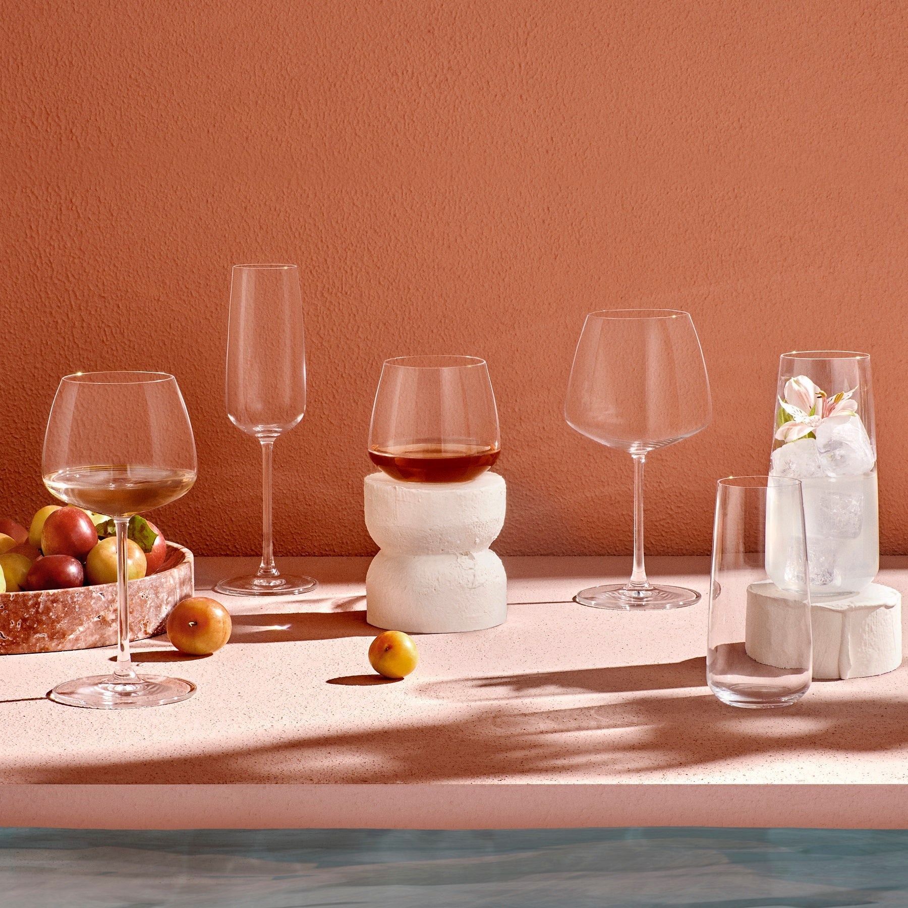 Mirage Red Wine Glasses | Clear Crystal | Set of 2