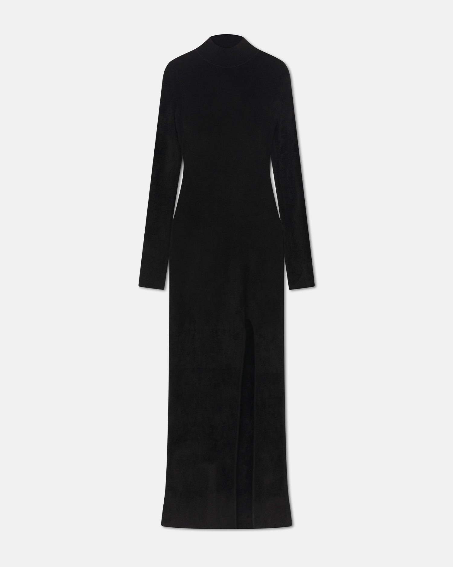 Womens | Beyla Chenille Turtleneck Maxi Dress | Black