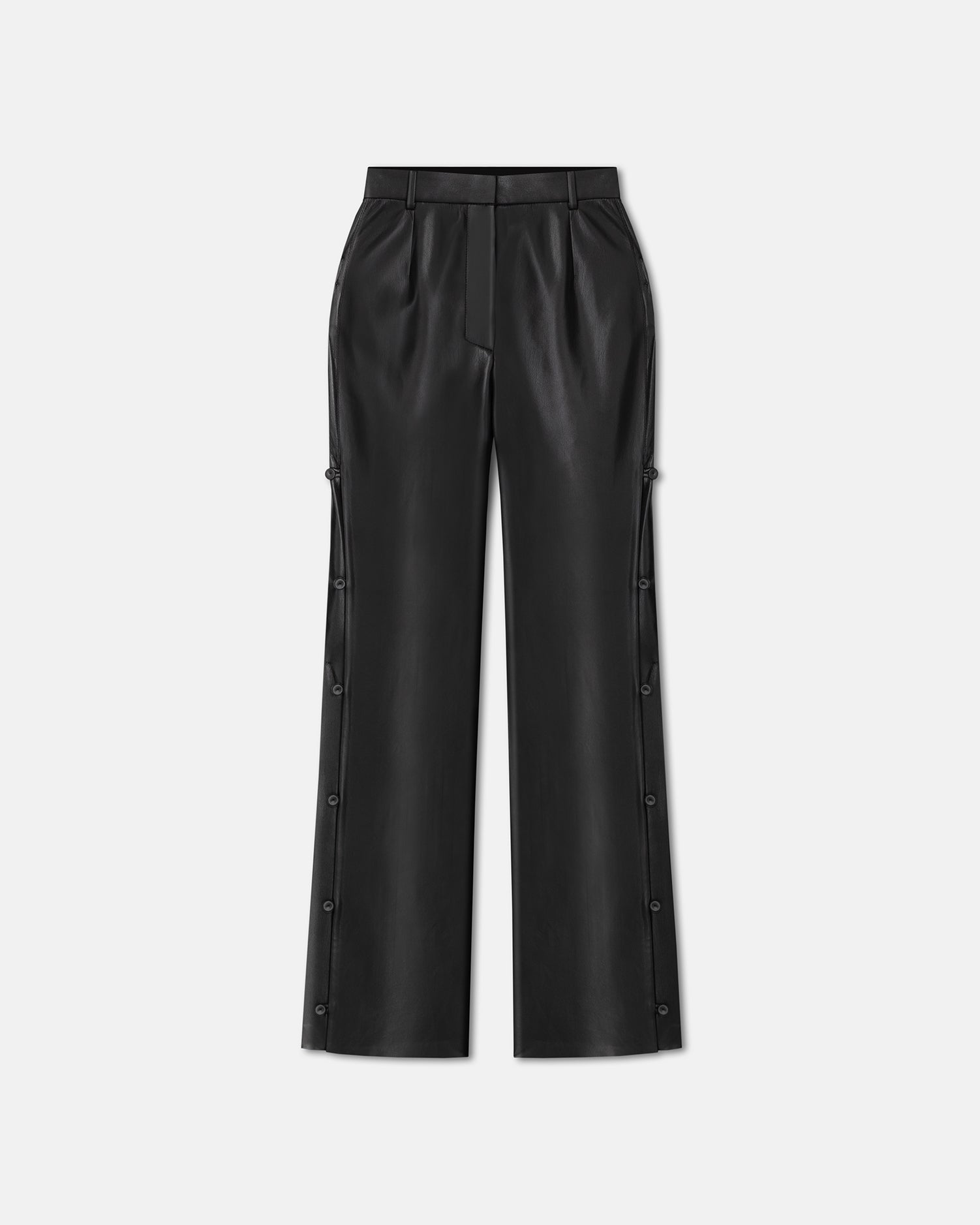 Womens | Felina Okobor Alt-Leather Slim-Leg Pants | Black