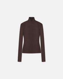 Womens | Josa Mesh-Jersey Turtleneck Top | Nutmeg