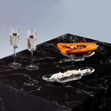 Silhouette Compartment Tray - Single Section - Long | Clear Crystal