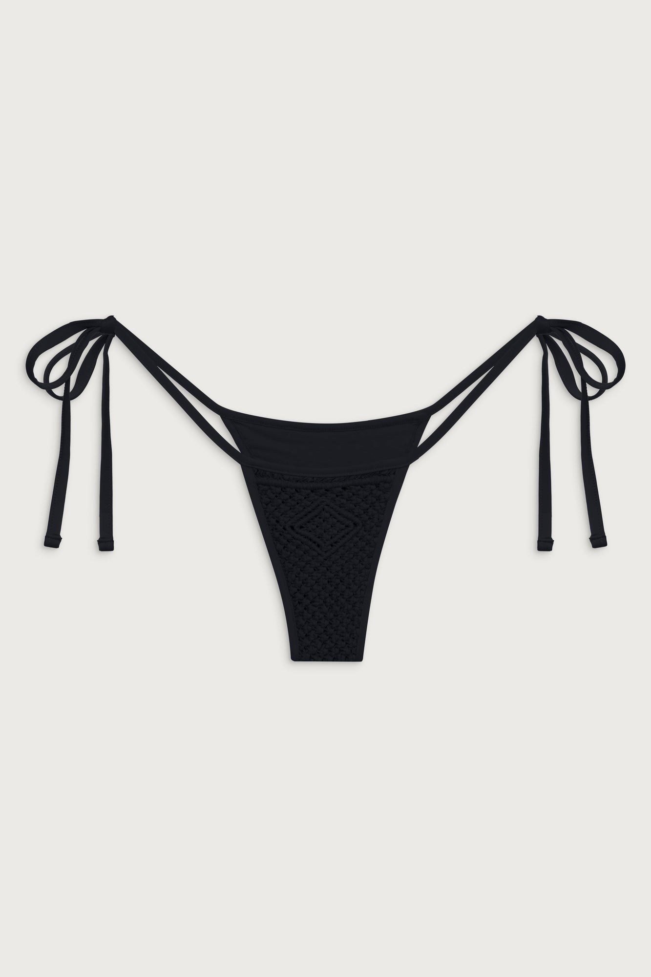 Naia tie side skimpy bikini bottom black