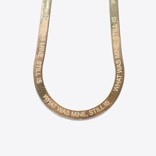 What Was Mine Still Is Herringbone Chain Necklace | 14K Gold-Plated Silver