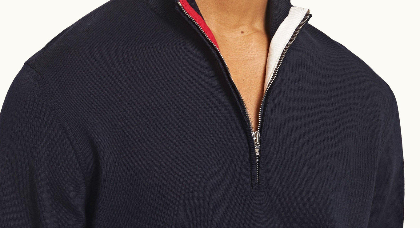Neilson Merino Half-Zip Merino Jersey Pullover | Navy