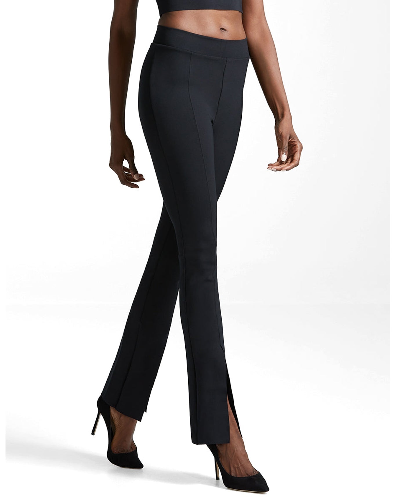 Neoprene CEO Split-Front Pant | Black