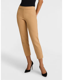 Neoprene CEO Zipper Cigarette Pant | Camel