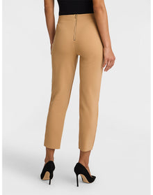 Neoprene CEO Zipper Cigarette Pant | Camel