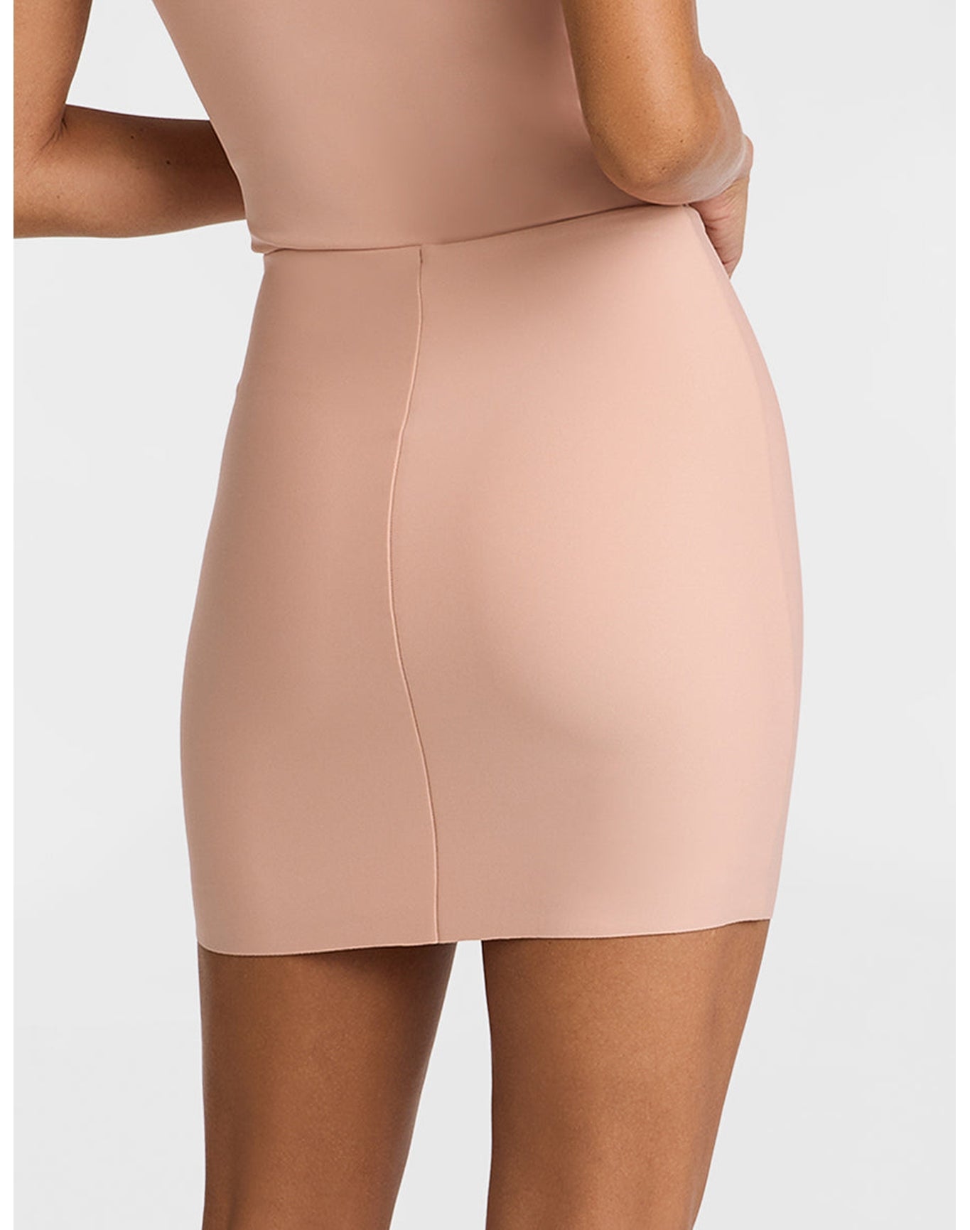 Neoprene Micro-Mini Skirt | Desert Rose